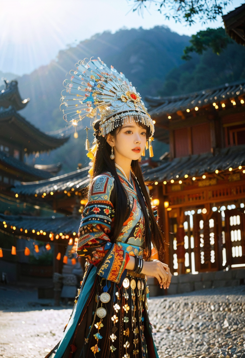 01692-2479257514-miaoyuansu,miao5_Vibrant Rim Light, cinematic photo Hanfu photography, cinematic angle, fisheye, dynamic perspective, intricate.png